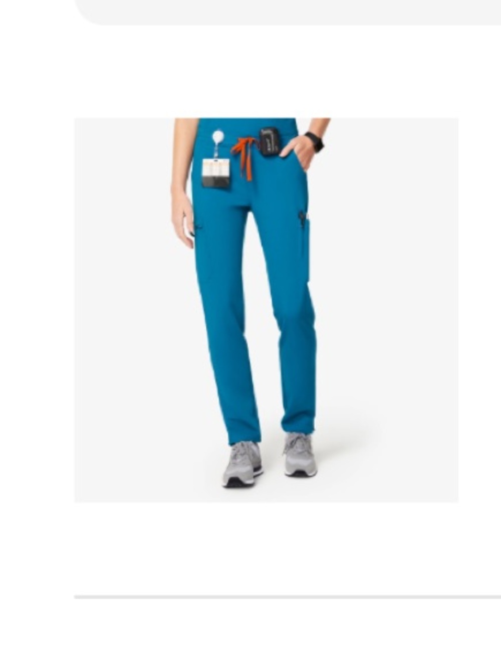 Figs- Alps Blue Yola Skinny Scrub Pants